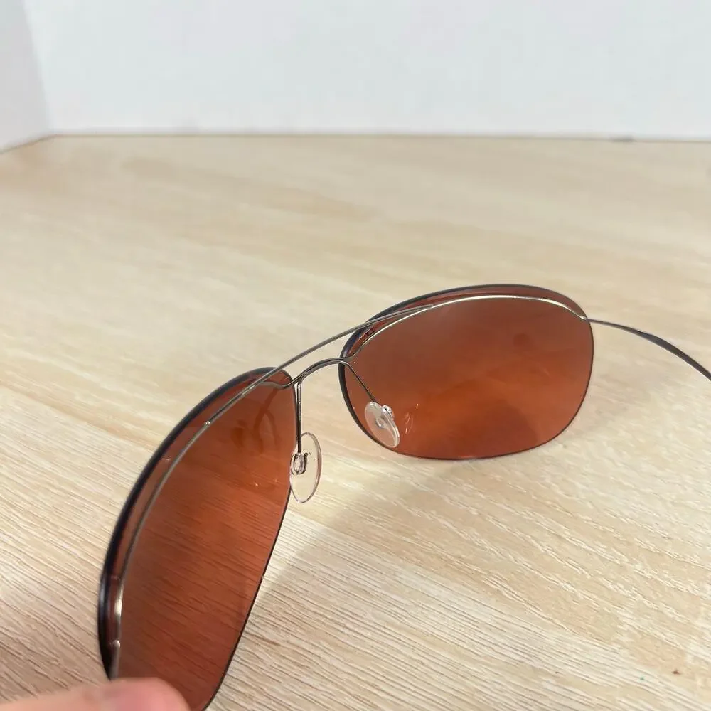 Silhouette M8575 /65 V6071 Sunglasses Red Tinted Lenses Titan Austria
